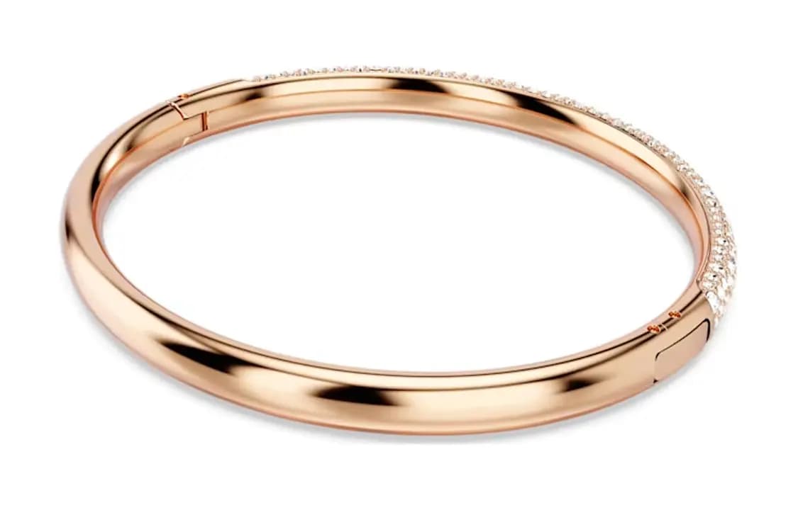 Swarovski Kristal Bilərzik Çəhrayı Qızılı 4