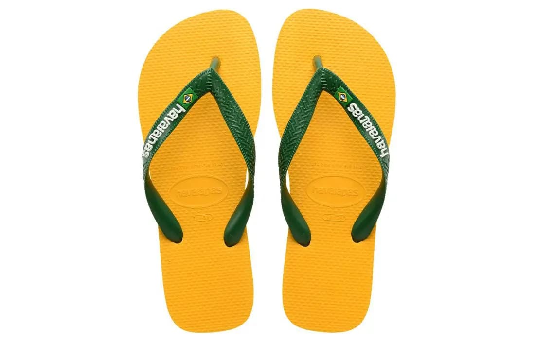 Havaianas Brazil Logo Unisex Şip-Şap Sarı 4