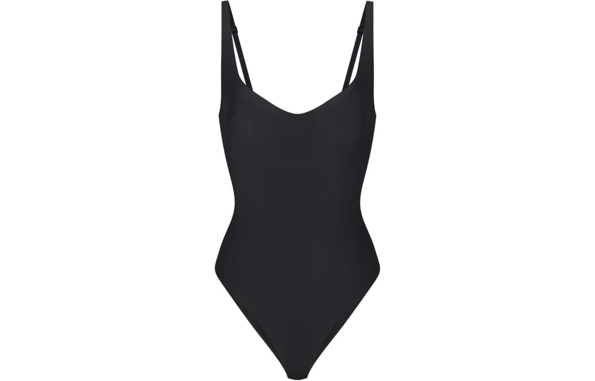Skims Swim Scoop Neck One Piece Cocoa 6