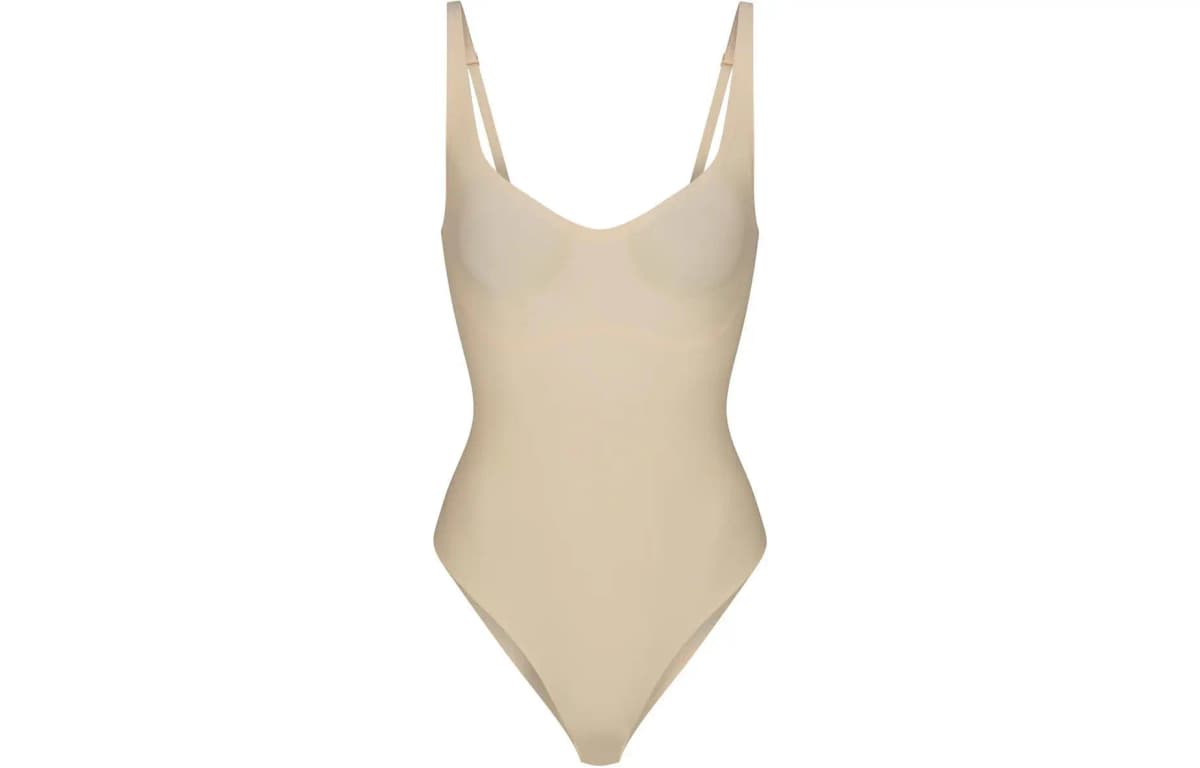 Skims Swim Scoop Neck One Piece Cocoa 2