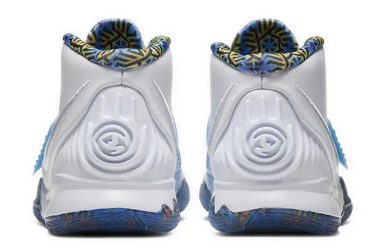 Nike Kyrie 6 White Sapphire Crimson GS 4