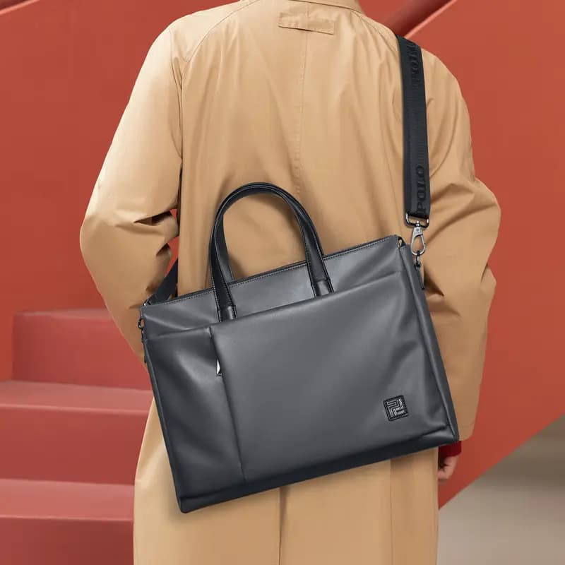 POLO Kişi Çantası Qara/Boz 10