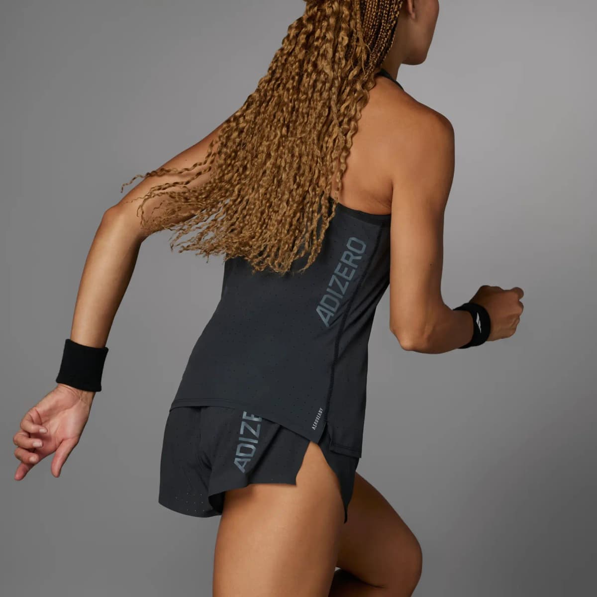 Adidas ADIZERO RUNNING SPLIT SHORTS Qadın Şortu Qara 5