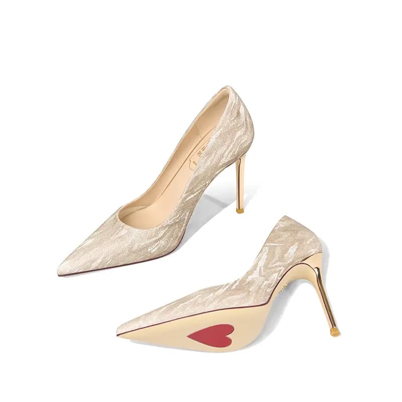 Holy Rose PU Fabric Elegant Comfortable Fashionable Stiletto Heels 10cm Women's 4