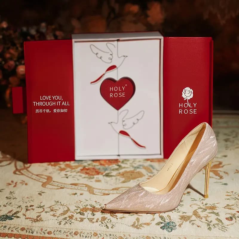 Holy Rose PU Fabric Elegant Comfortable Fashionable Stiletto Heels 10cm Women's 2