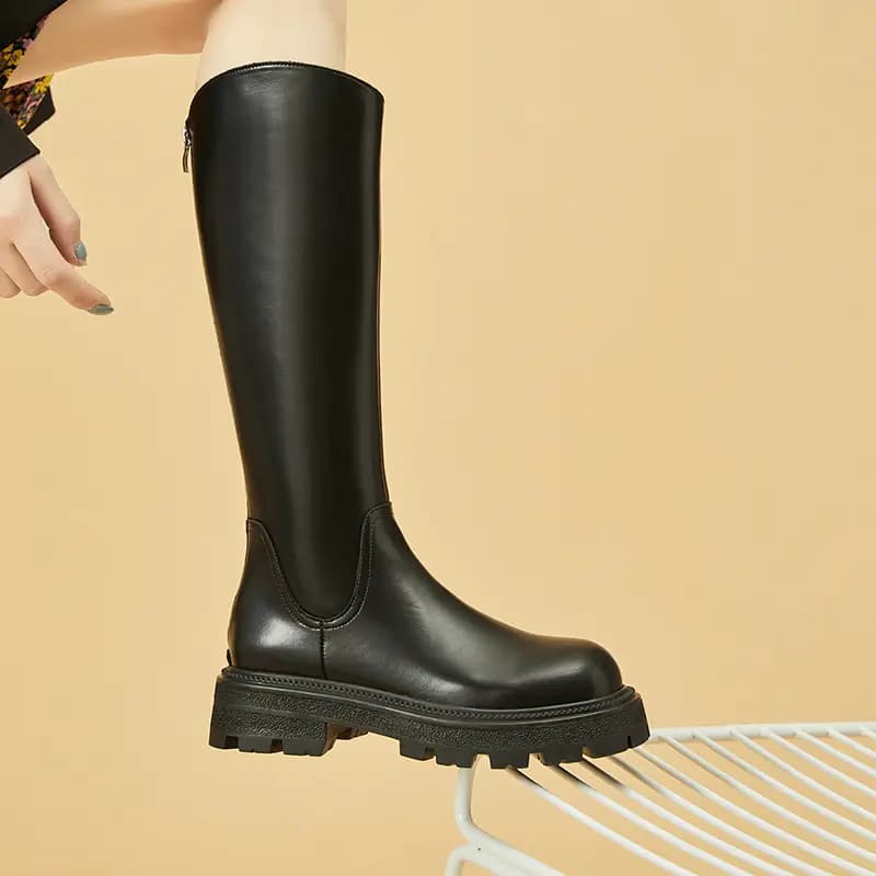 DAPHNE Warm Thick Sole High Boots Women's 5