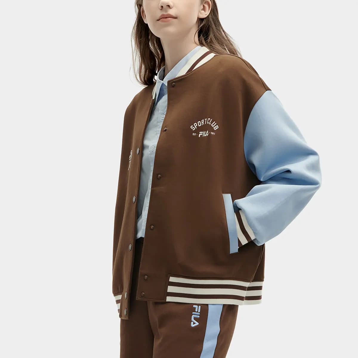 FILA Baseball Jacket Qadın Cheese Cracker Umber 5