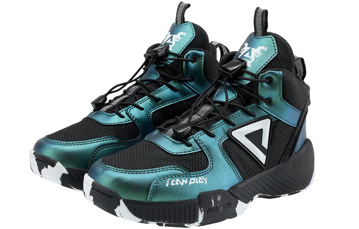 PEAK High-Top Uşaq Basketbol Ayaqqabısı Qara 3