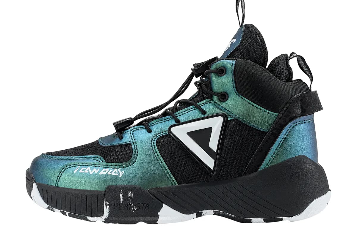 PEAK High-Top Uşaq Basketbol Ayaqqabısı Qara