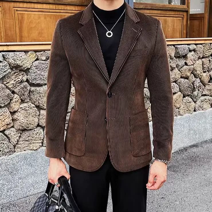 JOHNHOLLIS Corduroy Unisex Pencək 15