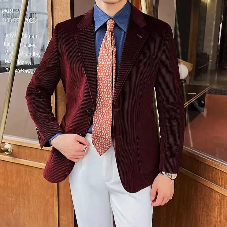 JOHNHOLLIS Corduroy Unisex Pencək 9