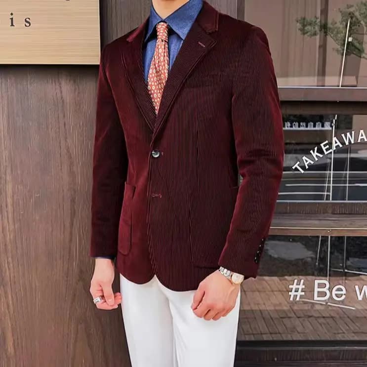 JOHNHOLLIS Corduroy Unisex Pencək 8