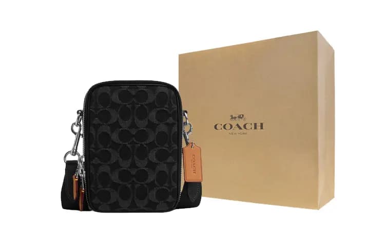 COACH Stanton Çiyin Çantası Unisex Qara 6