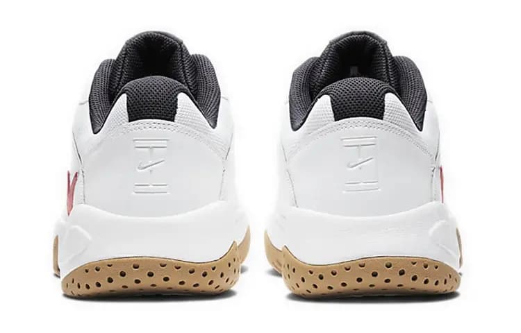 Nike Court Lite 2 Tennis Ayaqqabısı Unisex Ağ/Qırmızı 5