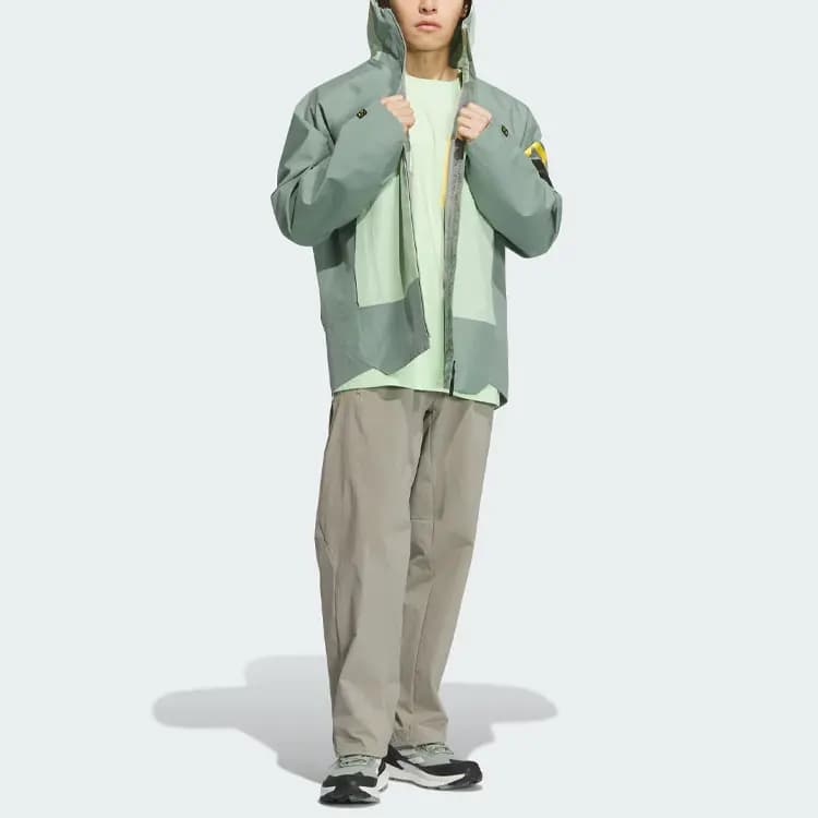 Adidas x NATIONAL GEOGRAPHIC Windbreaker Kişi Pencəyi Dusty Green 5
