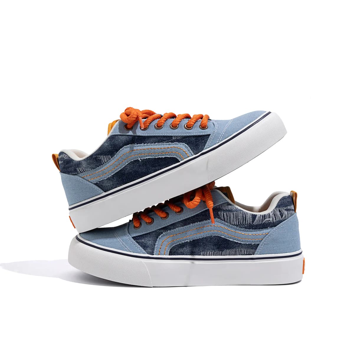 HUANQIU Year Of The Snake Unisex Kətan Ayaqqabı Denim Mavi 5