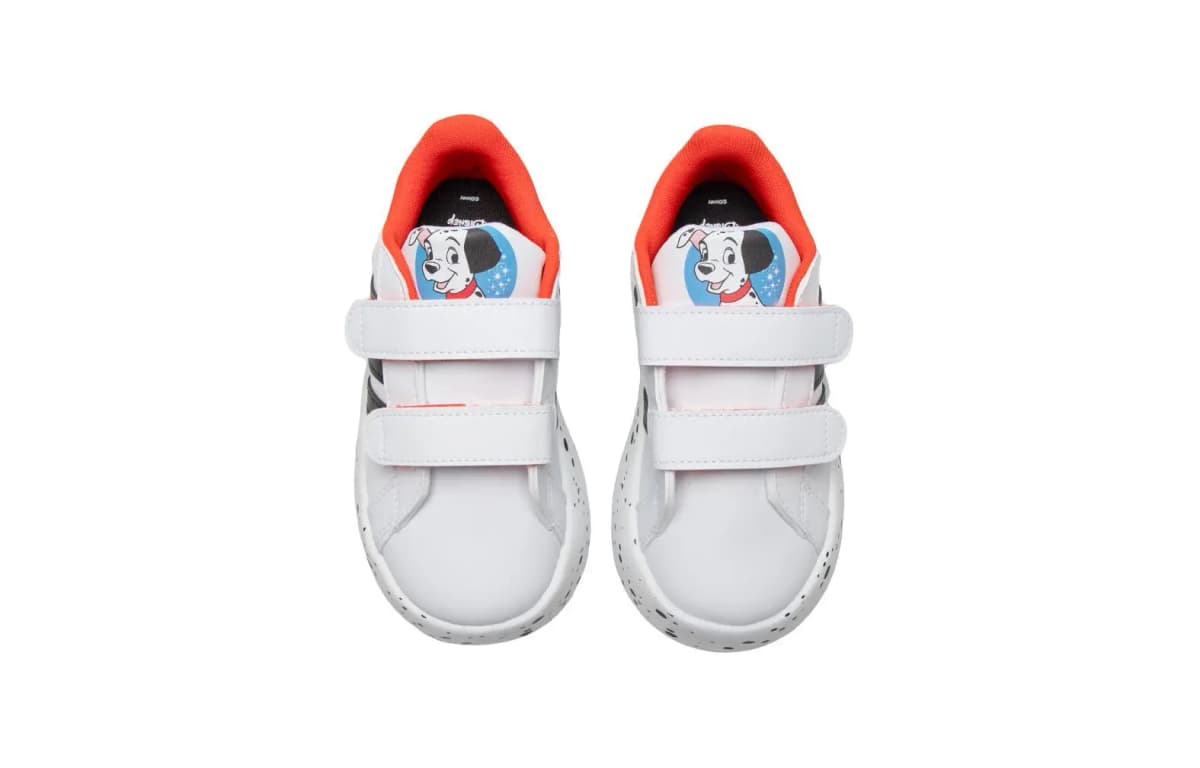 Adidas Grand Court 2.0 101 Sportswear Cloud White Core Black Bold Orange TD 3
