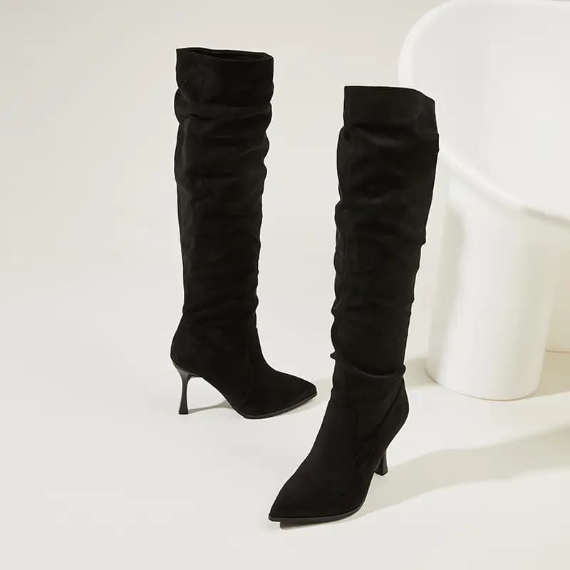 DAPHNE Fall In Love Knee high Boots 8.9cm Women's 12