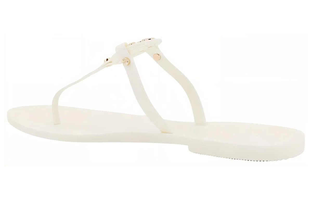TORY BURCH Mini Miller Logo Plaque Slip On Sandals Women's 6