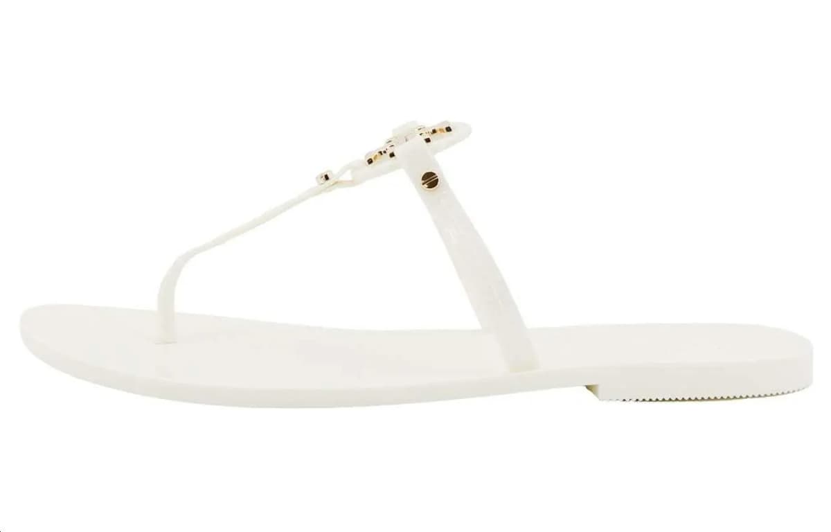 TORY BURCH Mini Miller Logo Plaque Slip On Sandals Qadın