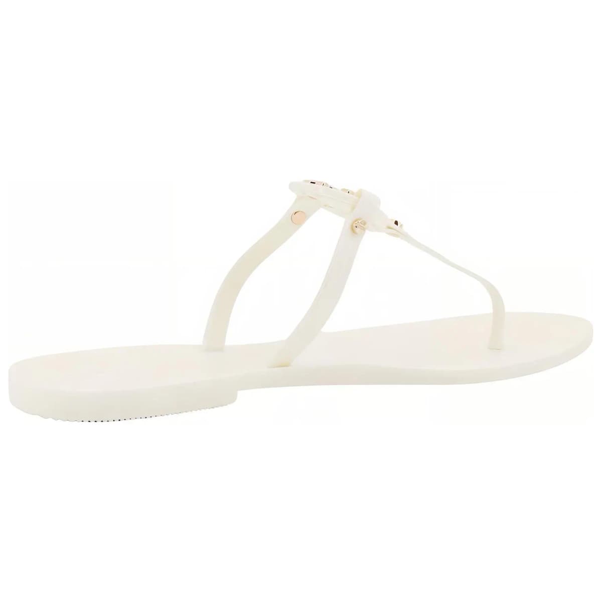 TORY BURCH Mini Miller Logo Plaque Slip On Sandals Women's 5