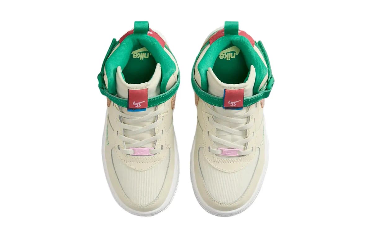 Nike Force 1 Mid EasyOn SE PS Coconut Milk Stadium Green 4
