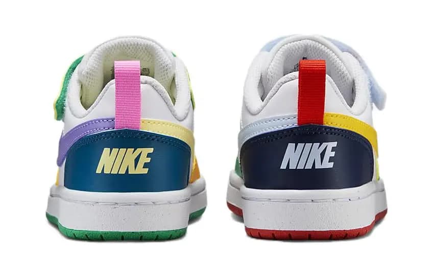 Nike Court Borough Low RC BP Skeyt Ayaqqabısı Uşaq Ağ/Bənövşəyi/Yaşıl 5