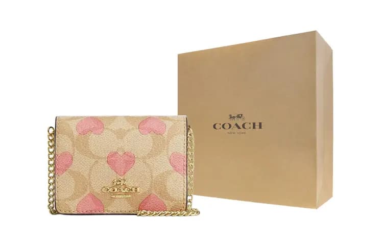 COACH PVC Çanta Qadın Xaki/Ağ 6