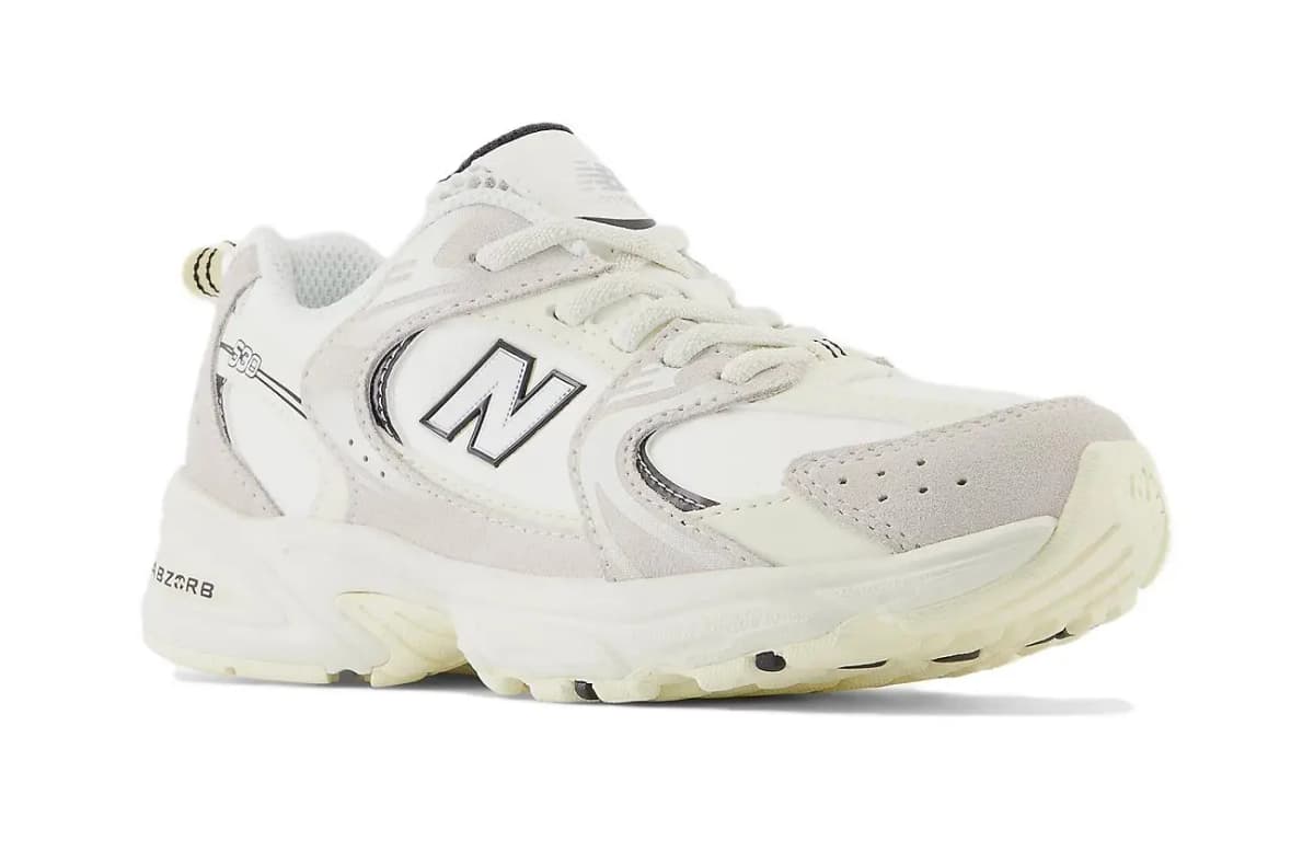 New Balance NB 530 Anti-Kick Low-Top Kids' Running Shoes Ecru Children Aged 3-7 Years Old 3