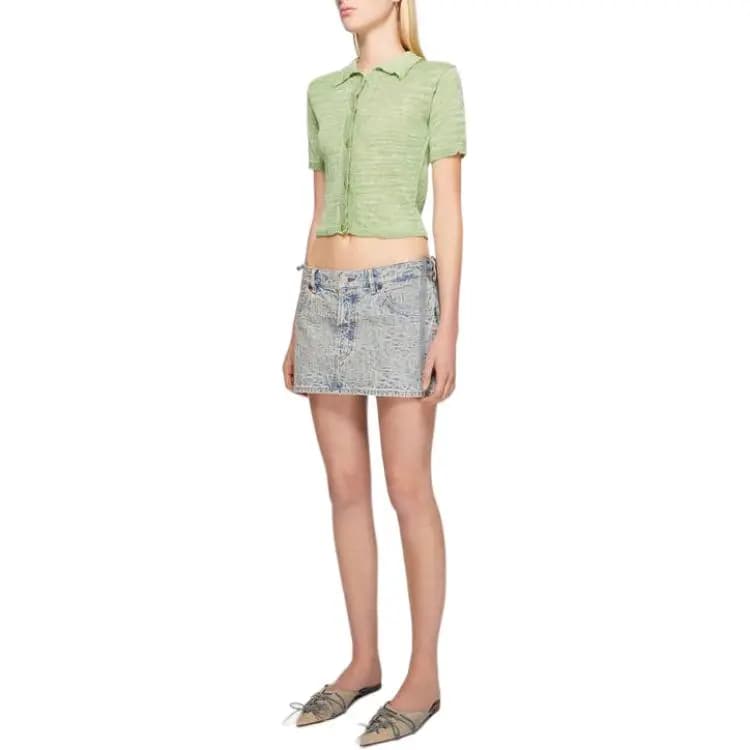Acne Studios Logo Patch Mini Ətək 4
