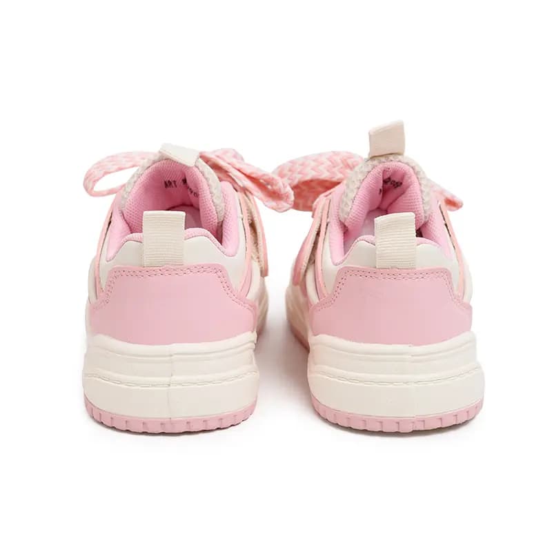 Kids Buding Fashion Versatile Non-Slip Wear-Resistant Low-Top Skate Shoes Pink 4