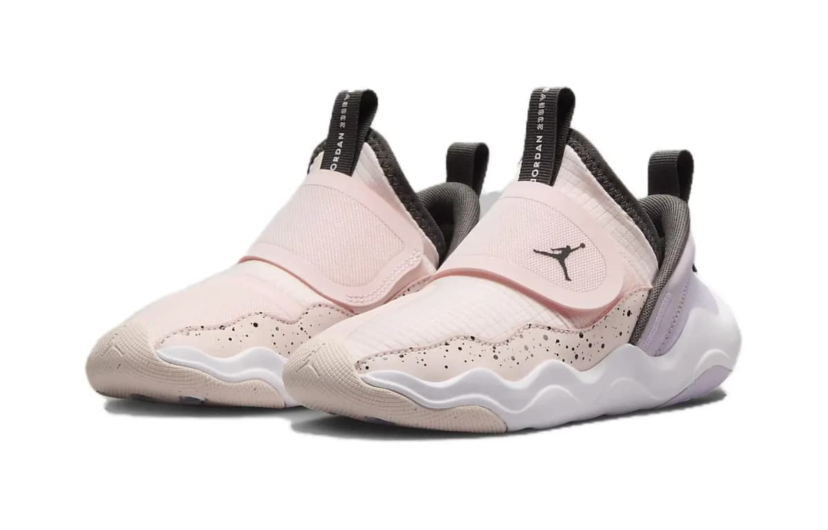 Jordan Jordan 23/7 Cushioning Wear-Resistant Mid-Top Children's Basketball Shoes Pink Children Aged 3-7 Years Old 3