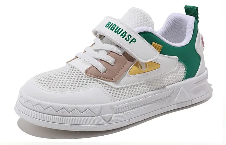 Kids Big Wasp Simple Breathable Lightweight Low-Top Skate Shoes 23
