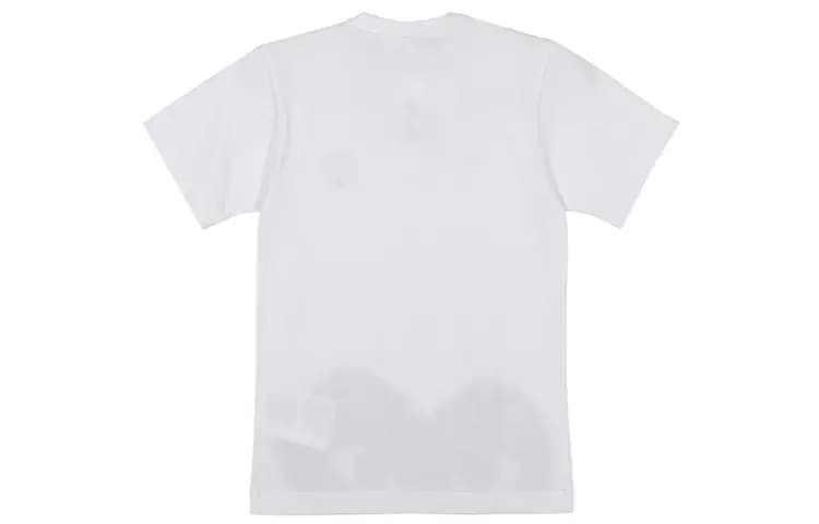 Comme Des Garçons Play T-Shirt Big Half Red Heart 'White' 2