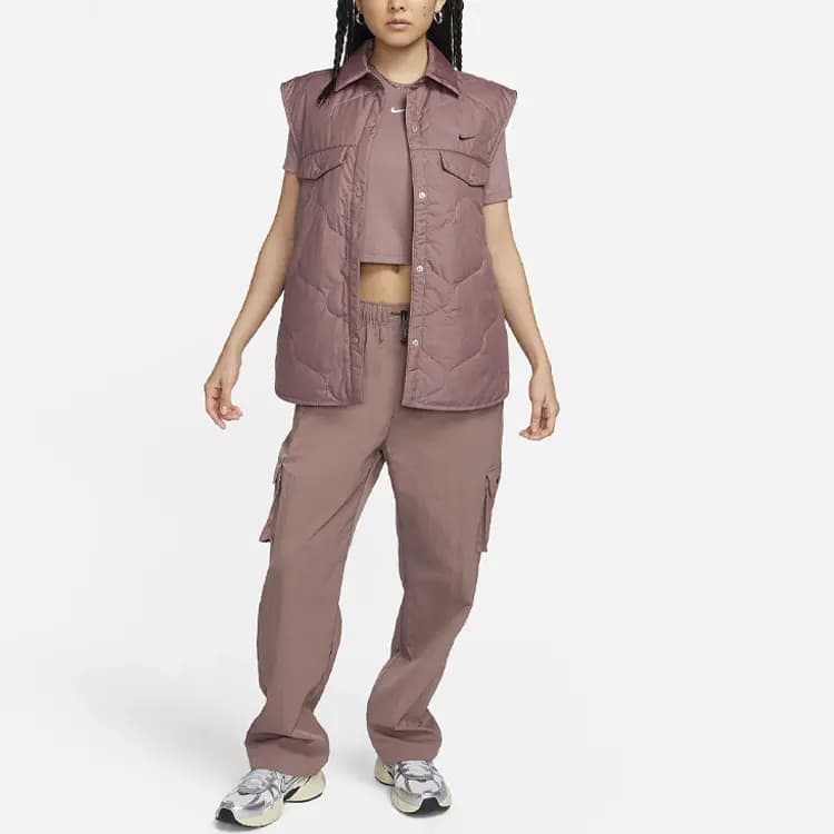 Nike Sportswear Essential Qadın Cargo Şalvar Smoked Mauve 3
