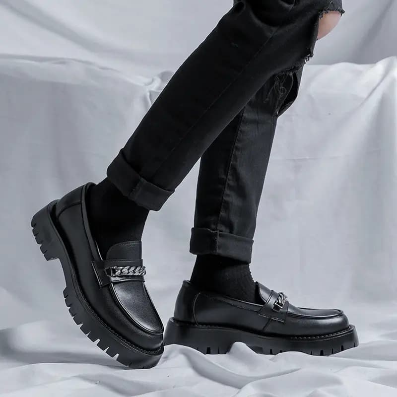 Cachiotti Gommino Kişi Loafer Qara 7