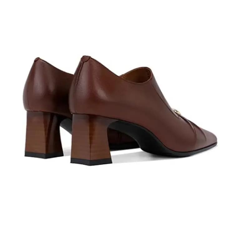 JESSICA SOPHIA Sheepskin Versatile Square Toe Anti-Slip Comfortable Casual Shoes Women's 6