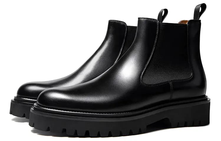 SKARO x THOM WILLS Chelsea Çəkmə Kişi Qara 2