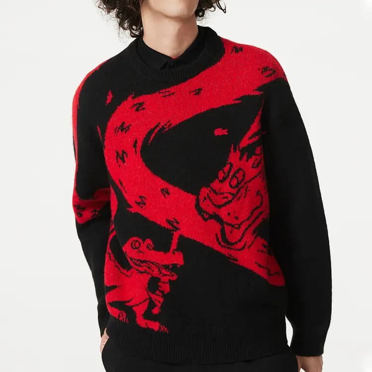 LACOSTE Year Of The Dragon Unisex Sviter Qara 2