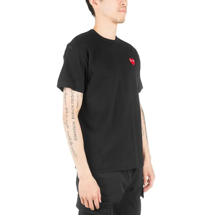 Comme Des Garcons Play Qırmızı Emblem Köynək 5