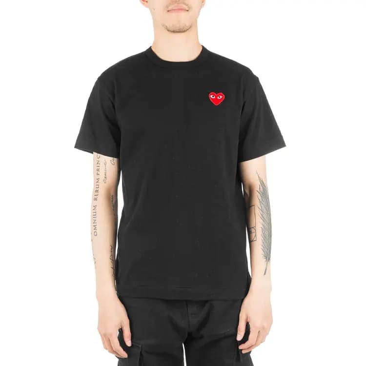 Comme Des Garcons Play Qırmızı Emblem Köynək 4