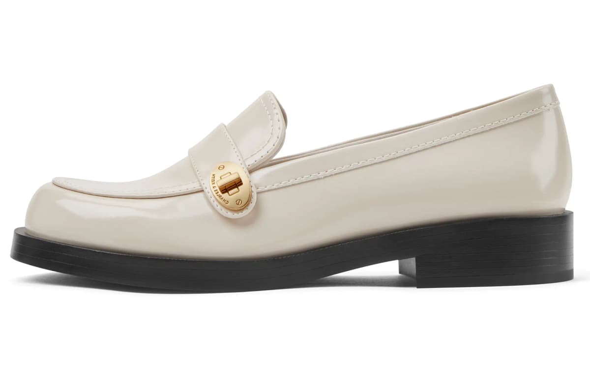 CHARLES & KEITH Vintage Metal Buckle Loafers Qadın 11
