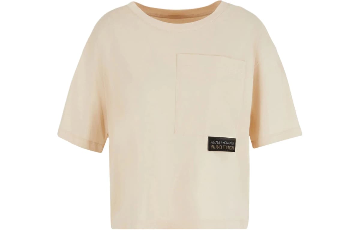 ARMANI EXCHANGE SS24 Qadın T-Shirt Ərik Rəngi