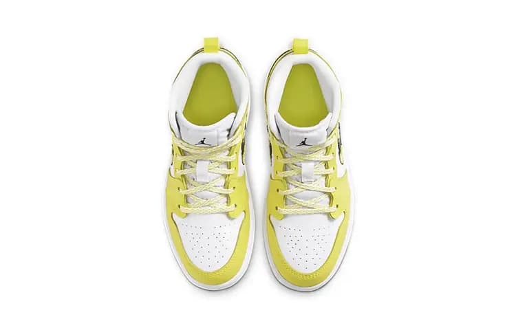 Jordan 1 Mid Dynamic Yellow Floral PS 3