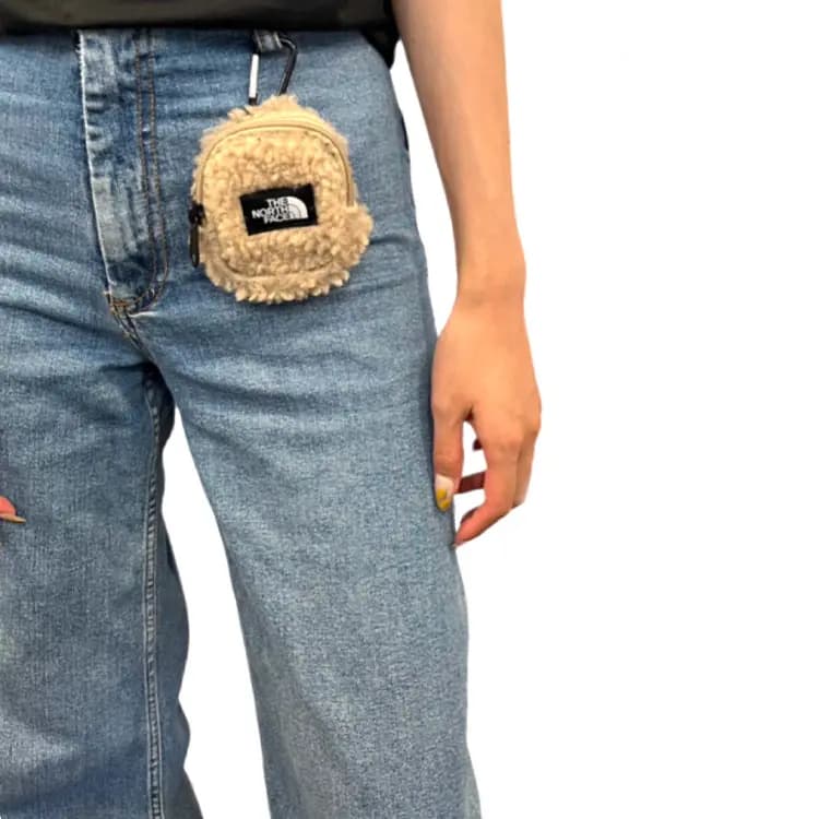 THE NORTH FACE Mini Qulaqlıq Çantası Dəvə Rəngi 5