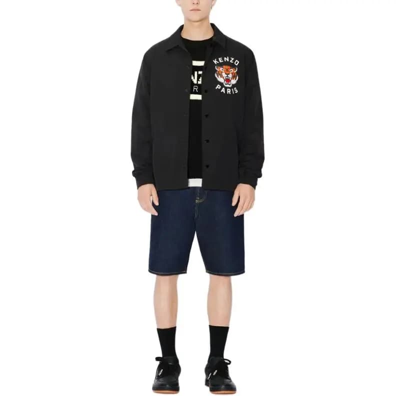 KENZO Creations Slim Fit BaraDenim Shorts 3