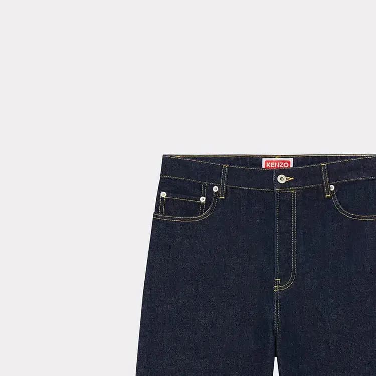 KENZO Creations Slim Fit BaraDenim Shorts 7