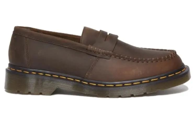Dr.Martens Penton Crazy Horse Shoes 'Dark Brown' Women's 2