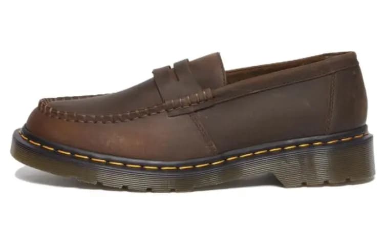 Dr.Martens Penton Crazy Horse Shoes 'Dark Brown' Women's