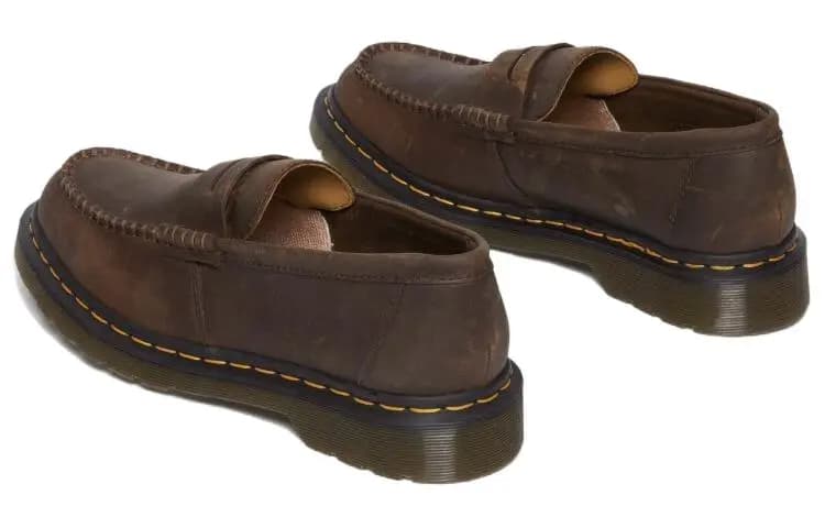 Dr.Martens Penton Crazy Horse Shoes 'Dark Brown' Women's 4